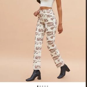 Reformation Sonora print jeans